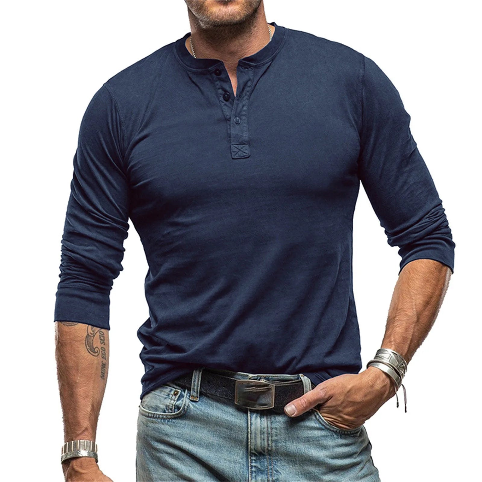 VALENTINI™ | Maglietta Henley slim fit