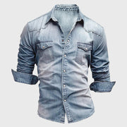 VALENTINI™ | Camicia in denim slim fit