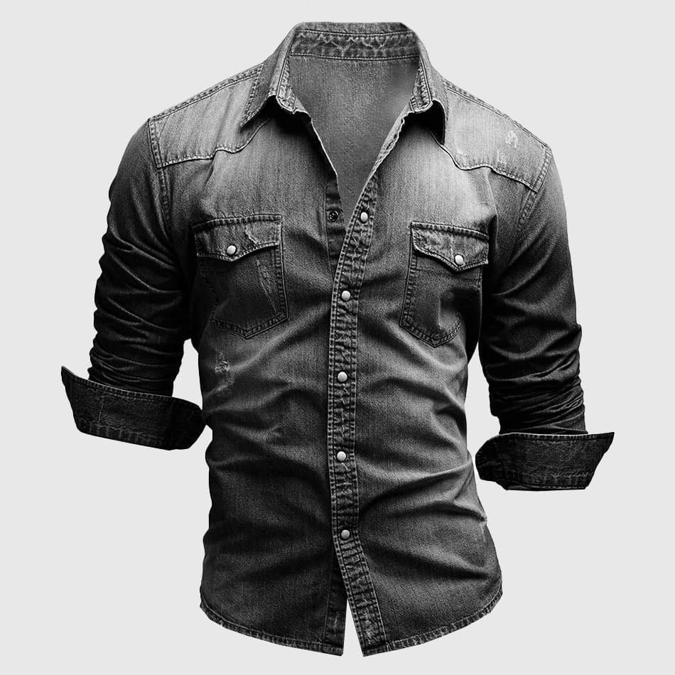 VALENTINI™ | Camicia in denim slim fit