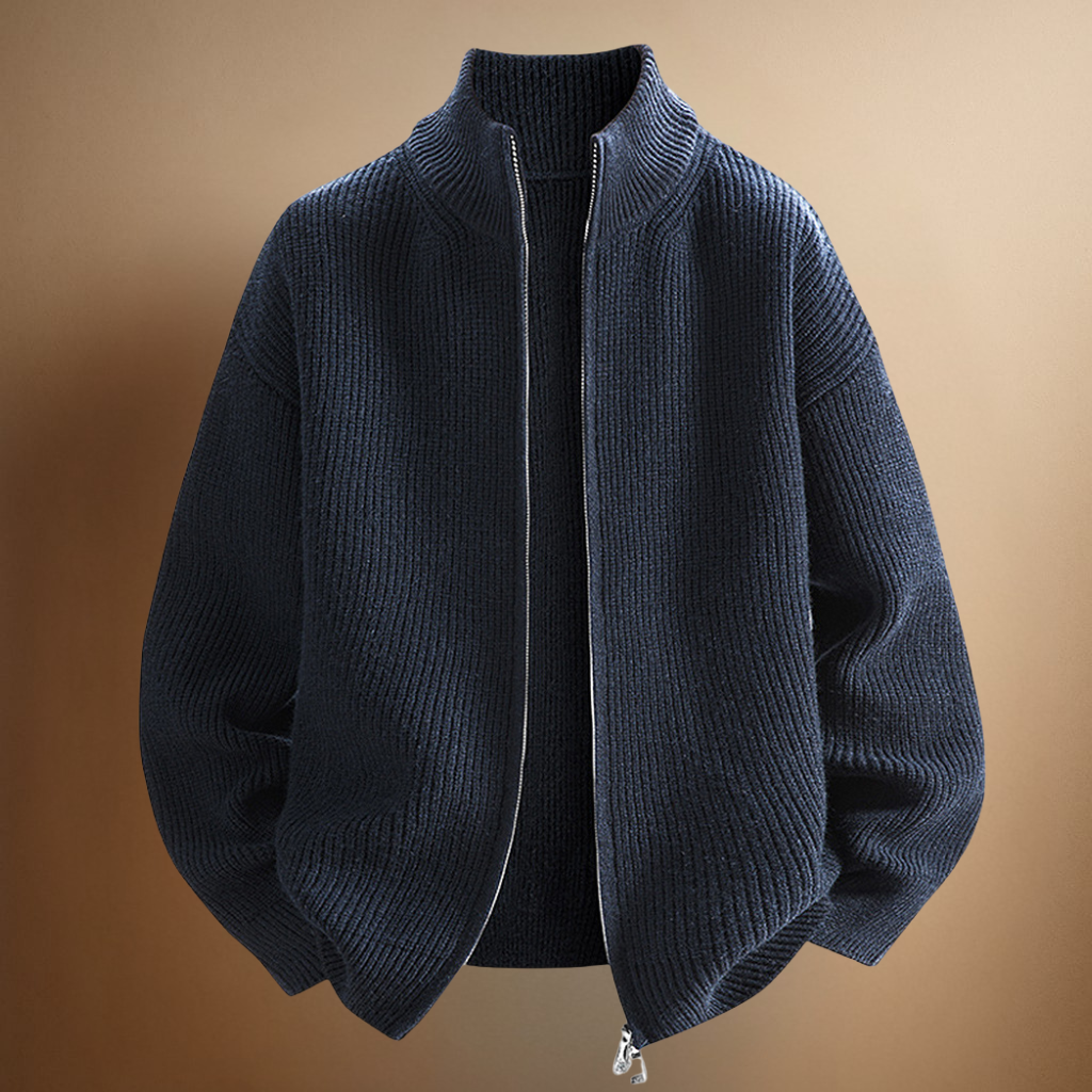 VALENTINI™ | Maglione a coste con collo con zip