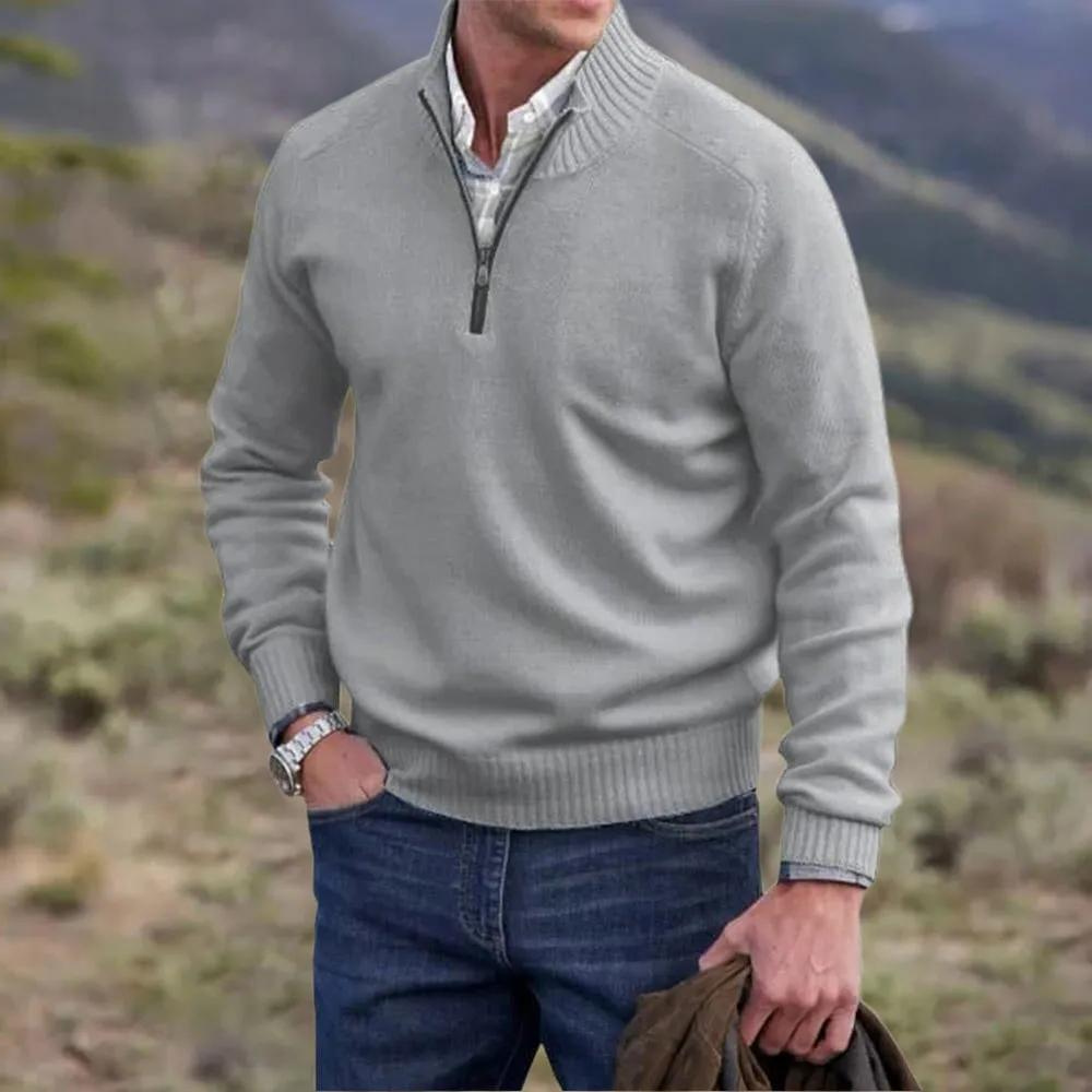 VALENTINI™ | Maglione a collo alto con cerniera