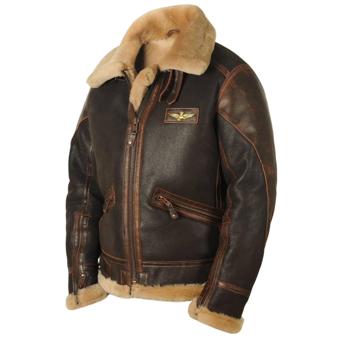 VALENTINI™ | Giacca in pelle da aviatore