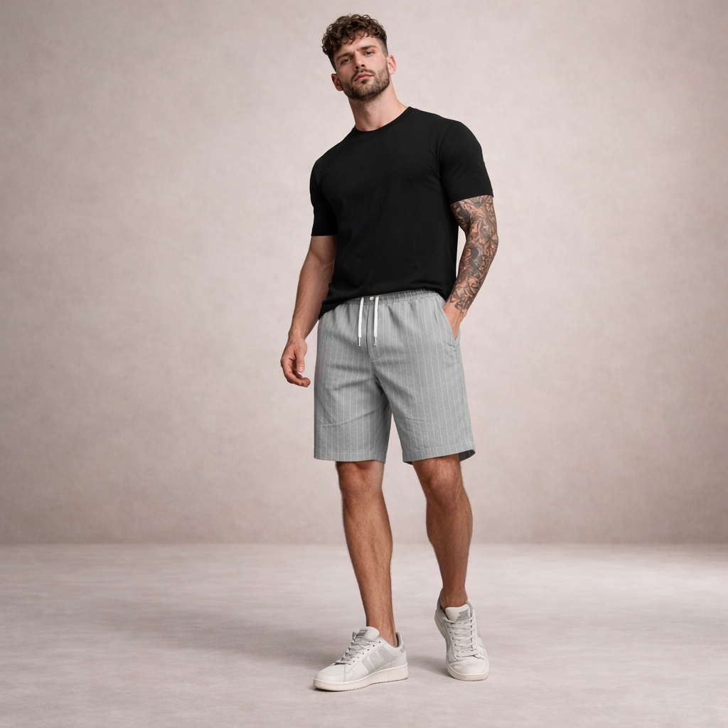 VALENTINI™ | Pantaloncini in lino casual