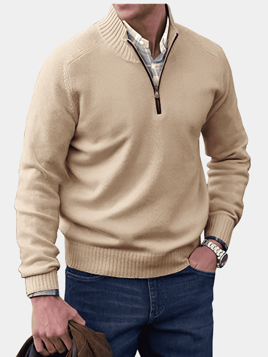VALENTINI™ | Maglione a collo alto con cerniera