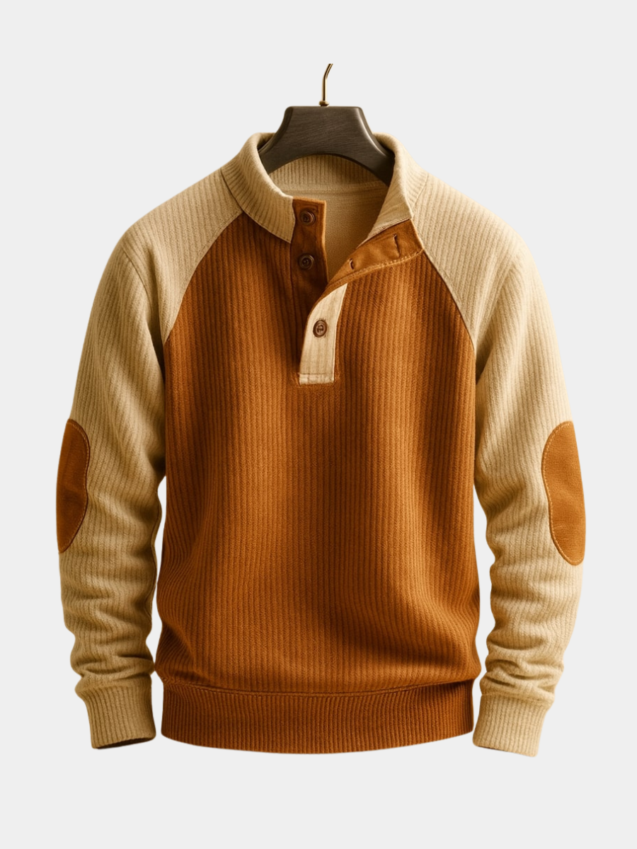 VALENTINI™ | Maglione Henley a trecce