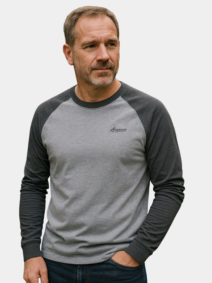 VALENTINI™ | Maglia in cotone con maniche raglan lunghe