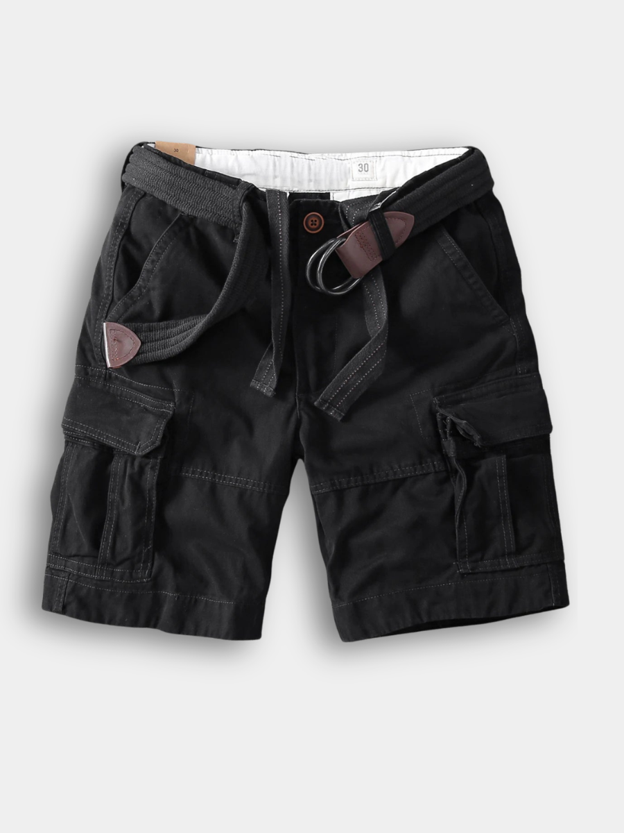 VALENTINI™ | Pantaloncini cargo in cotone da uomo con cintura