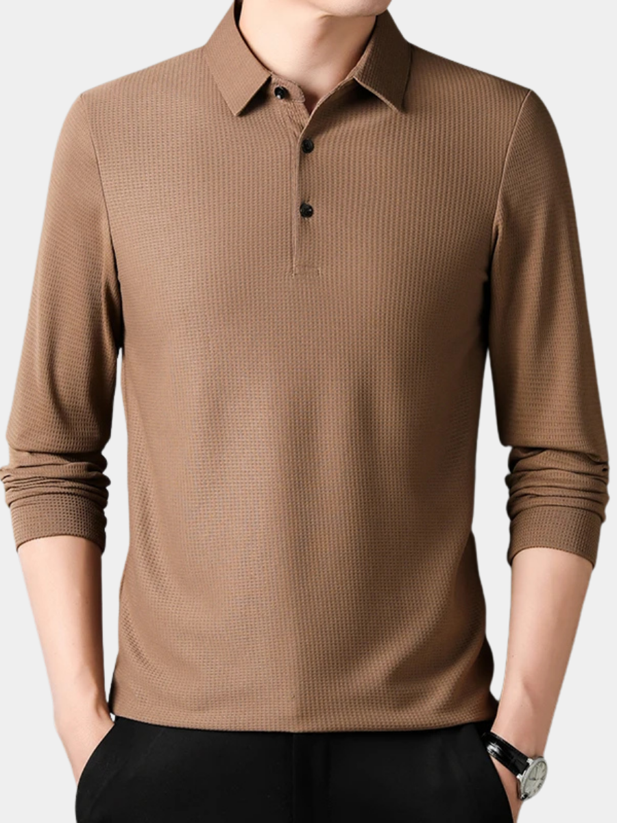 VALENTINI™ | Polo in maglia a maniche lunghe