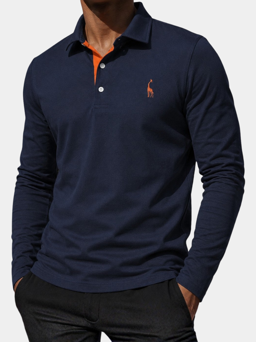 VALENTINI™ | Polo da uomo con logo di cervo