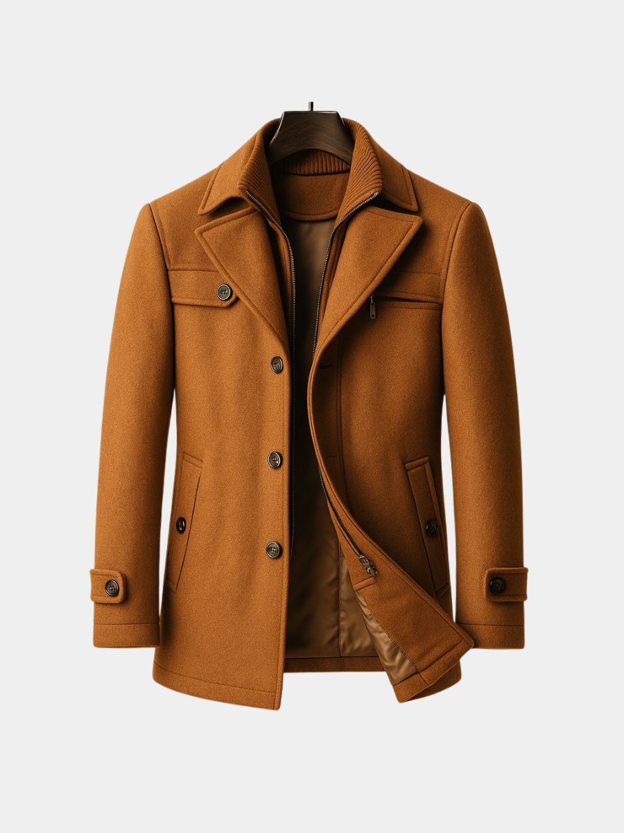 VALENTINI™ | Cappotto di lana a strati