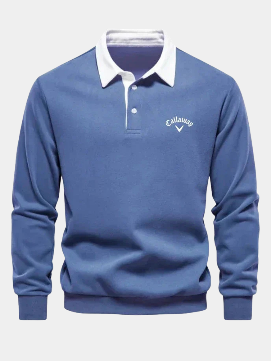 VALENTINI™ | Polo in maglia con colletto a contrasto