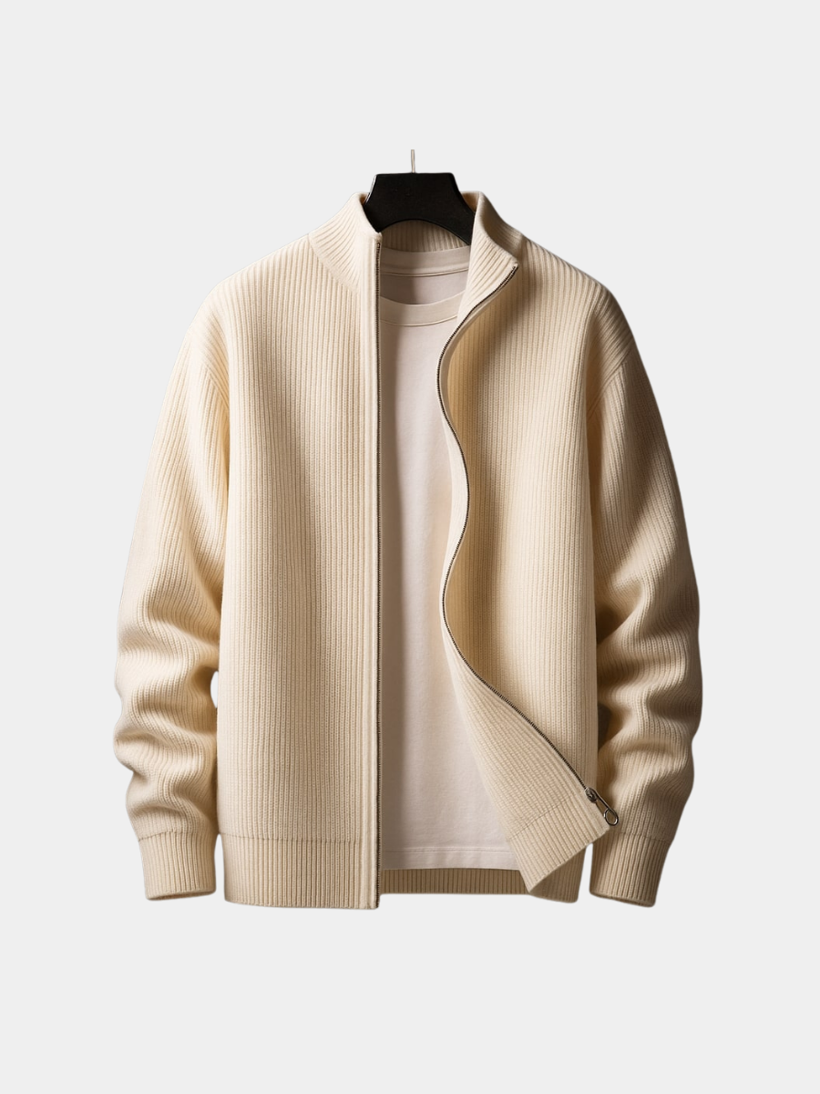 VALENTINI™ | Maglione a coste con collo con zip
