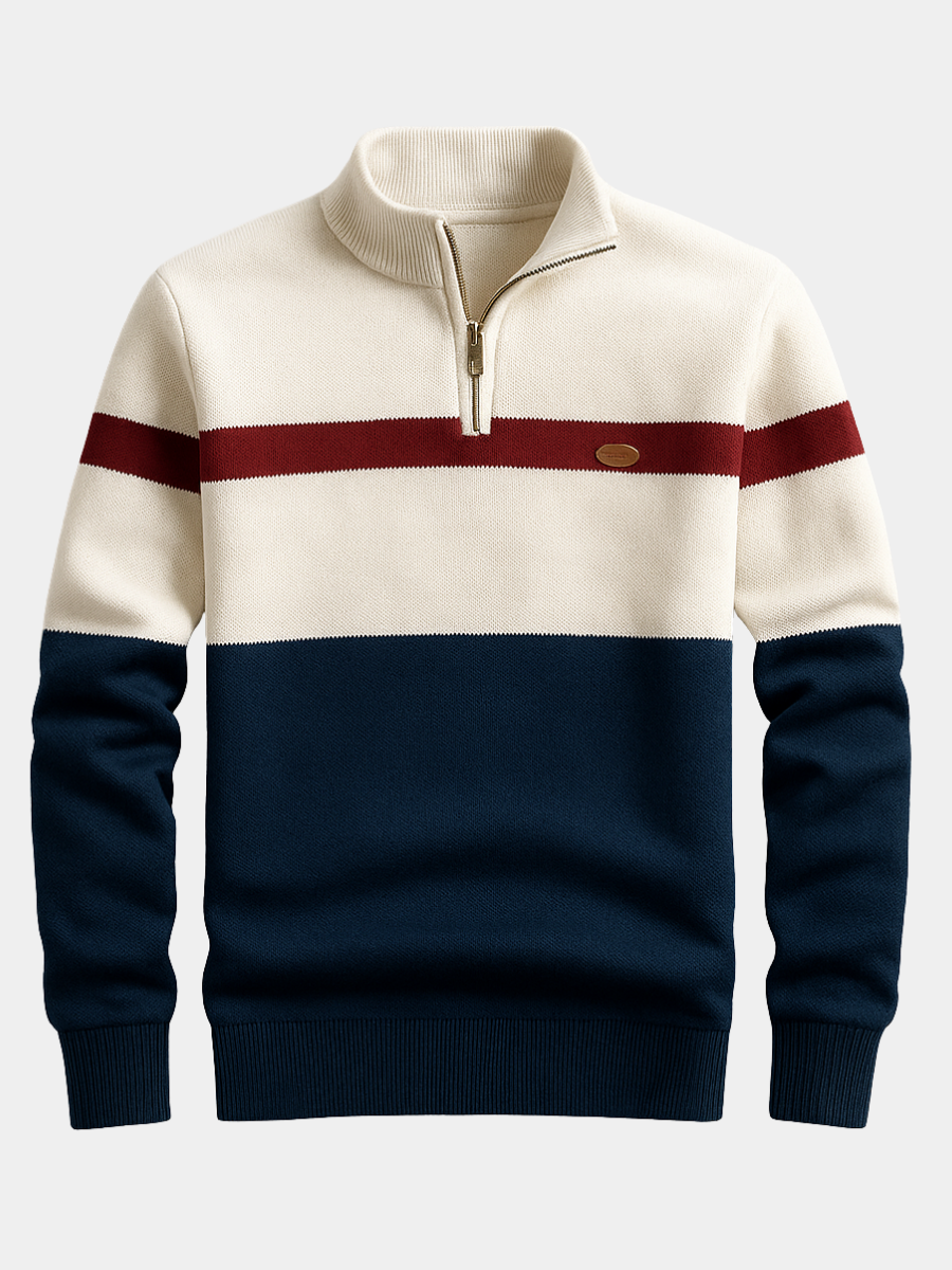 VALENTINI™ | Maglia a maniche lunghe con collo a zip