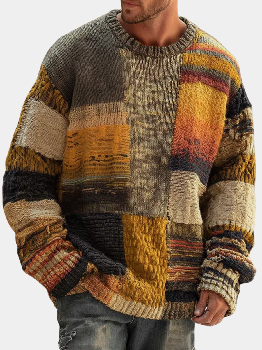 VALENTINI™ | Maglione con stampa astratta