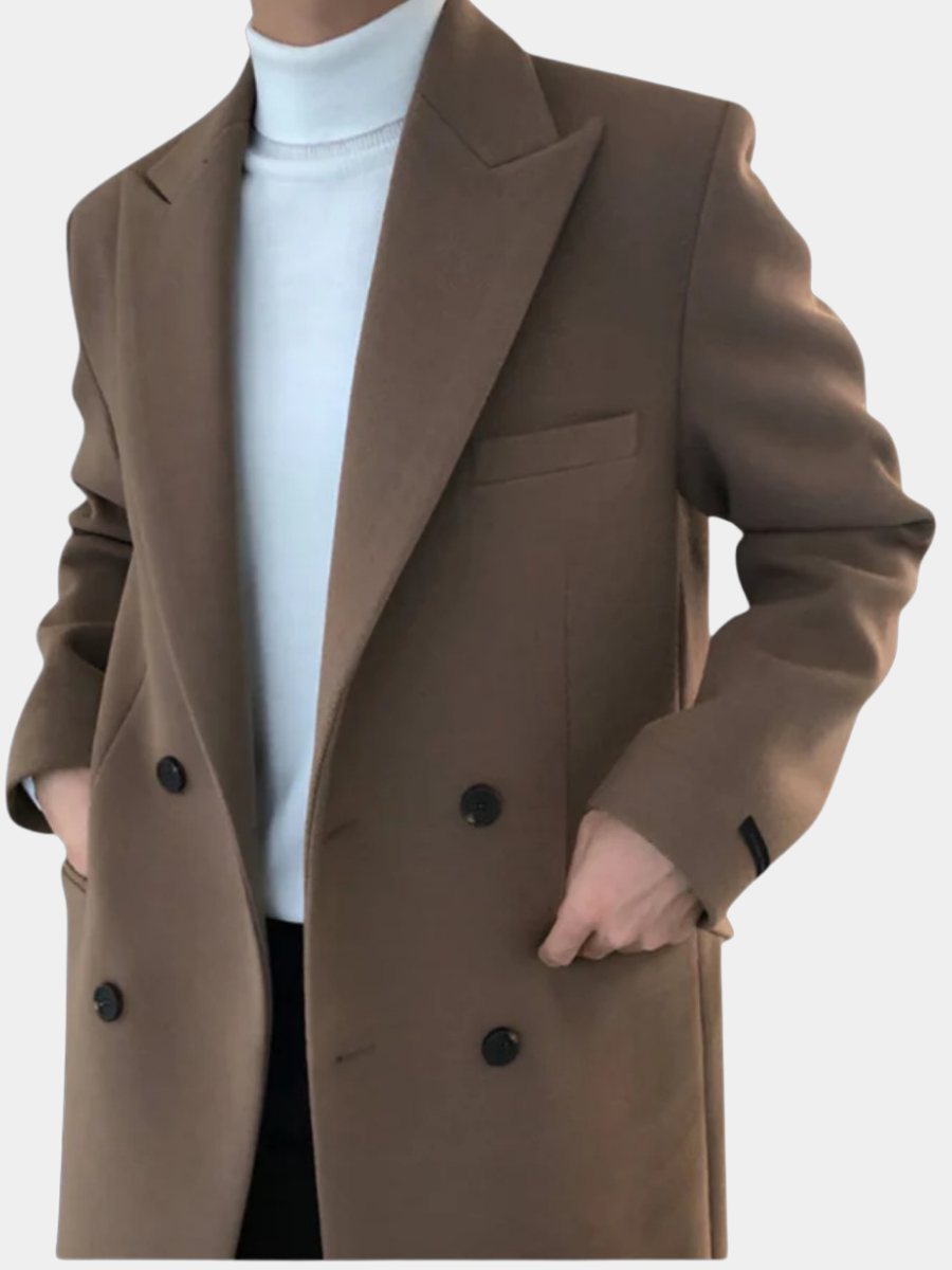VALENTINI™ | Cappotto in lana doppiopetto