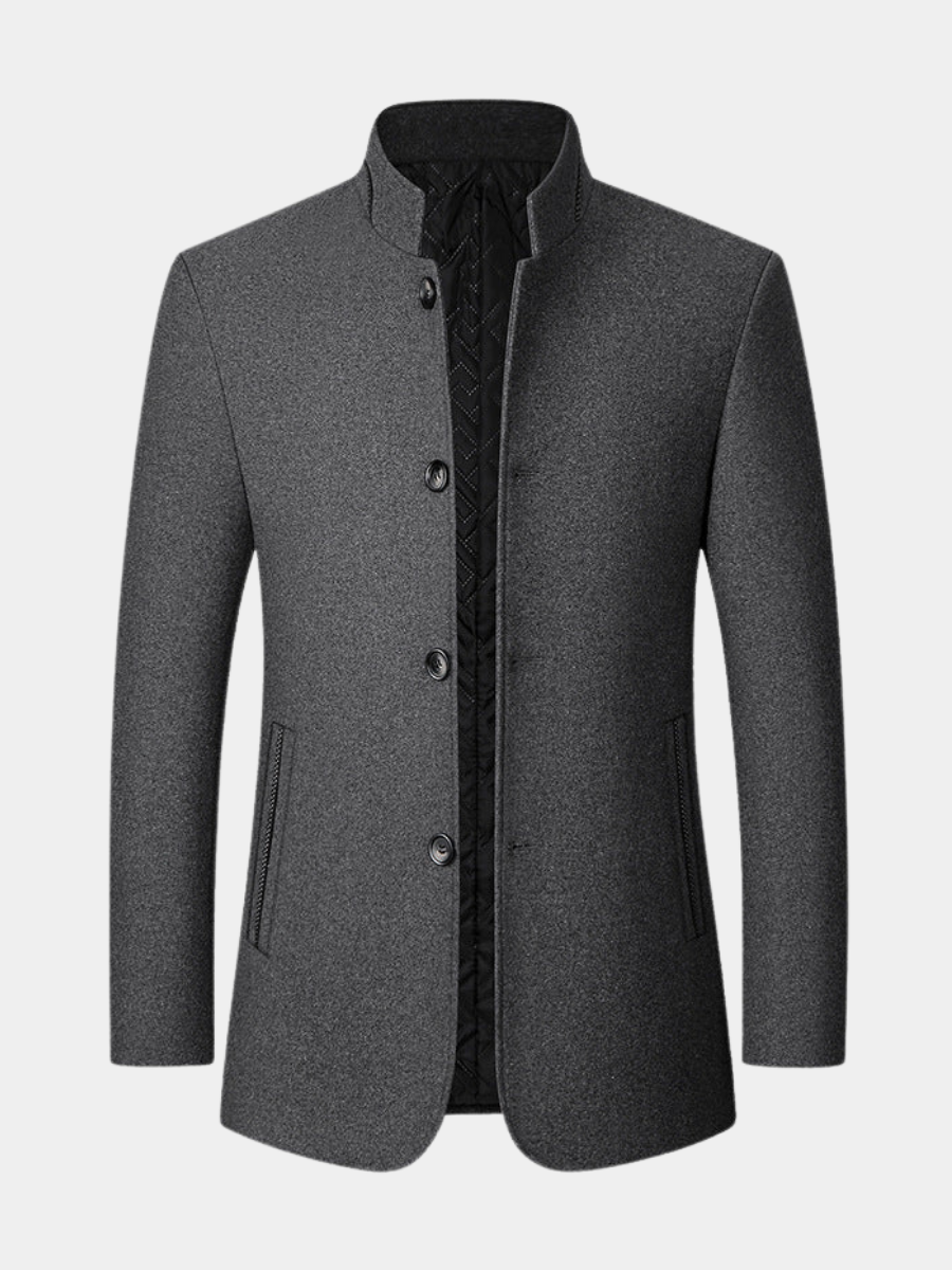 VALENTINI™ | Cappotto lungo in lana al tatto per uomo