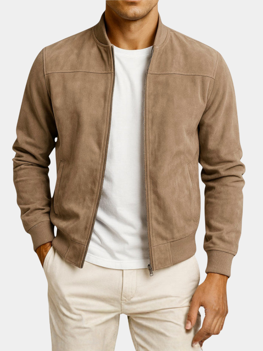 VALENTINI™ | Giacca bomber in camoscio