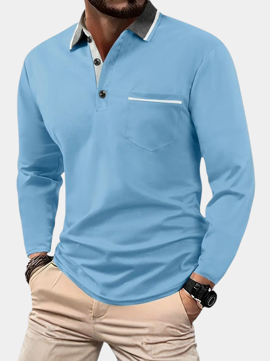 VALENTINI™ | Polo a maniche lunghe classico