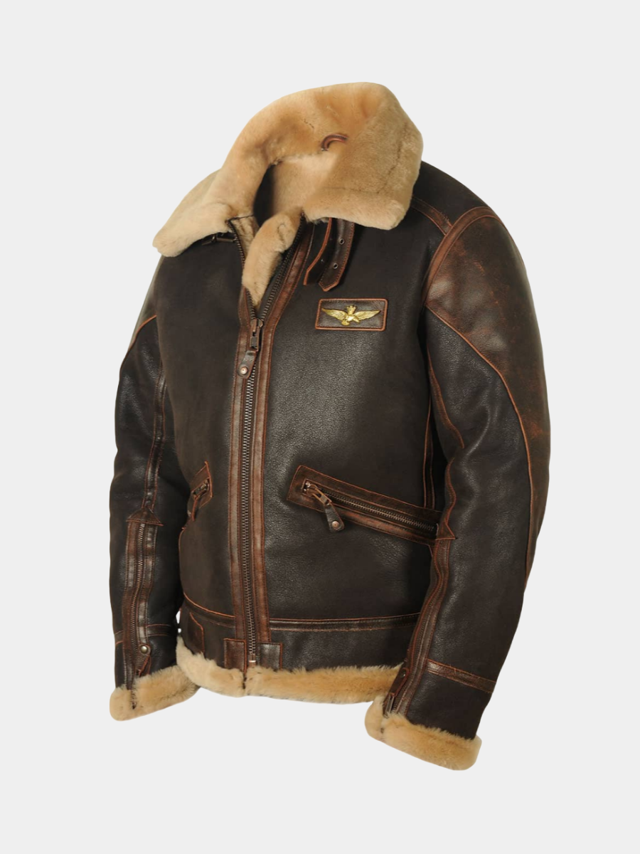 VALENTINI™ | Giacca in pelle da aviatore