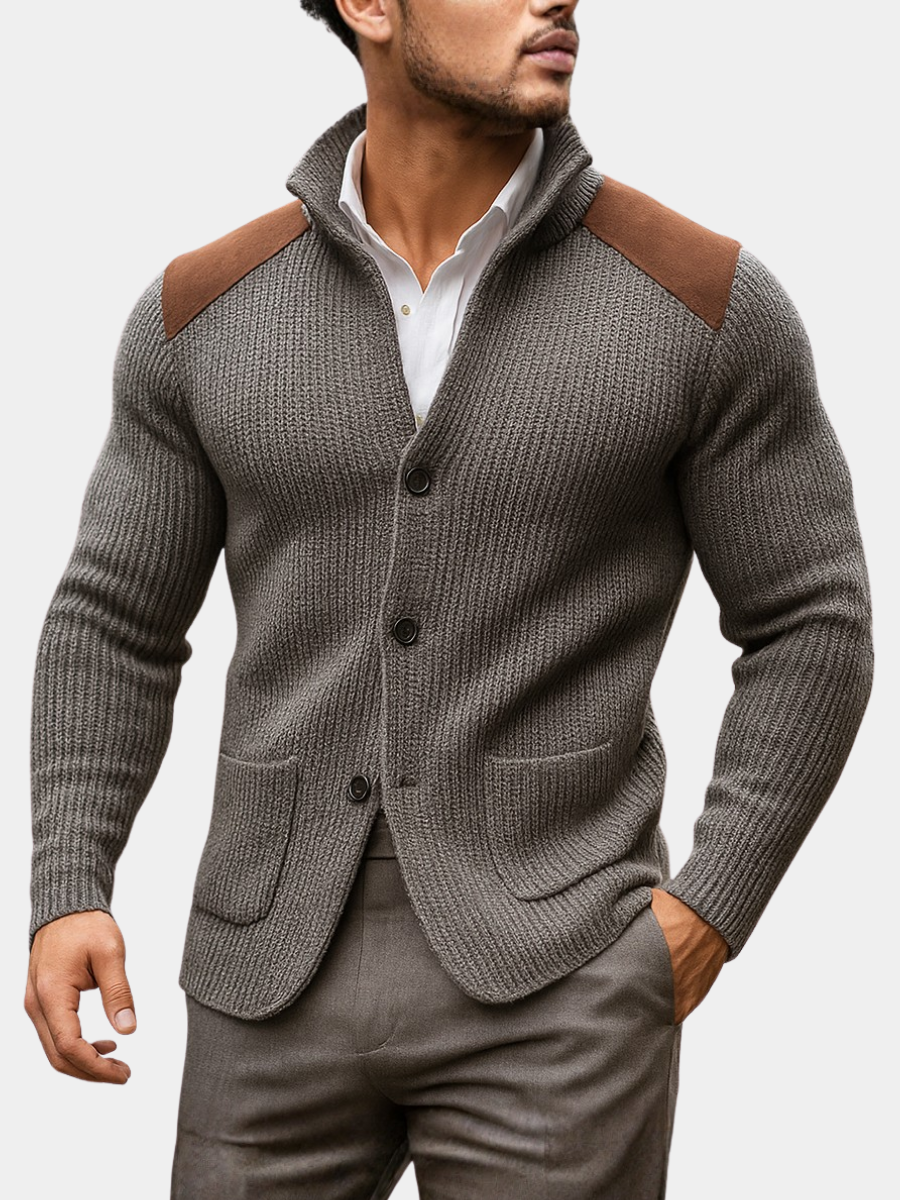 VALENTINI™ | Giacca da uomo in maglia testurizzata