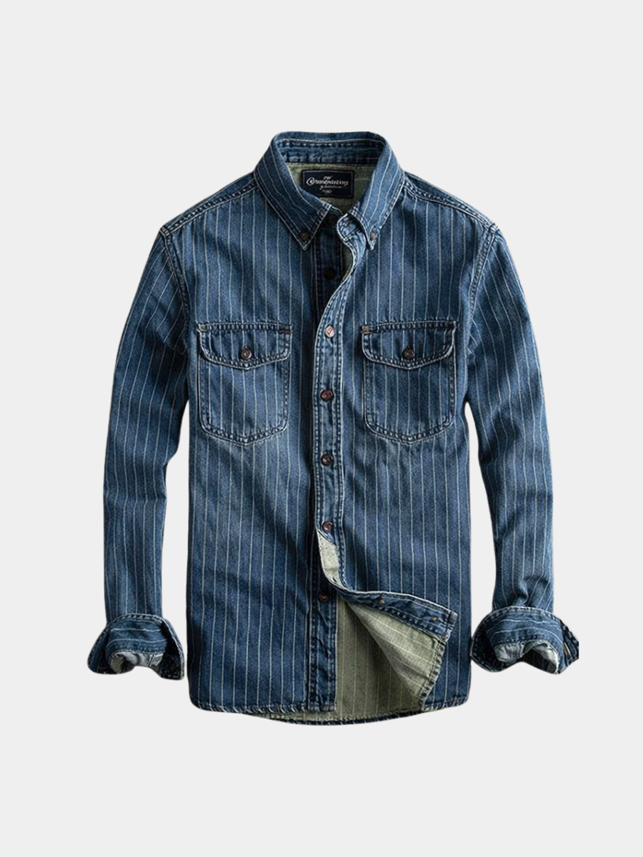 VALENTINI™ | Camicia a maniche lunghe a righe