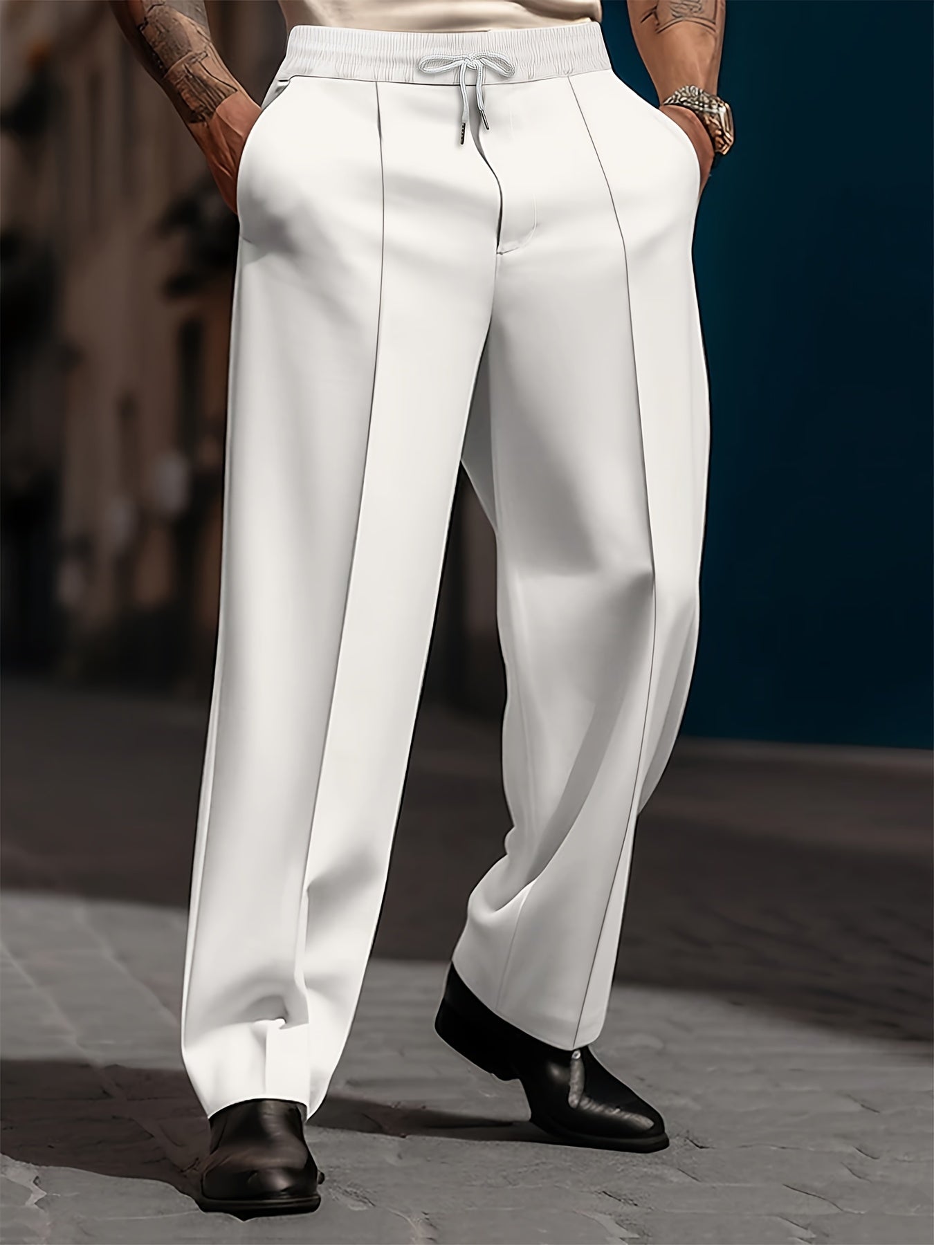 VALENTINI™ | Pantaloni larghi a taglio dritto