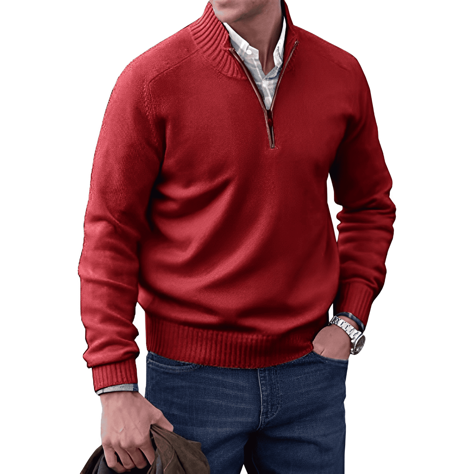VALENTINI™ | Maglione a collo alto con cerniera