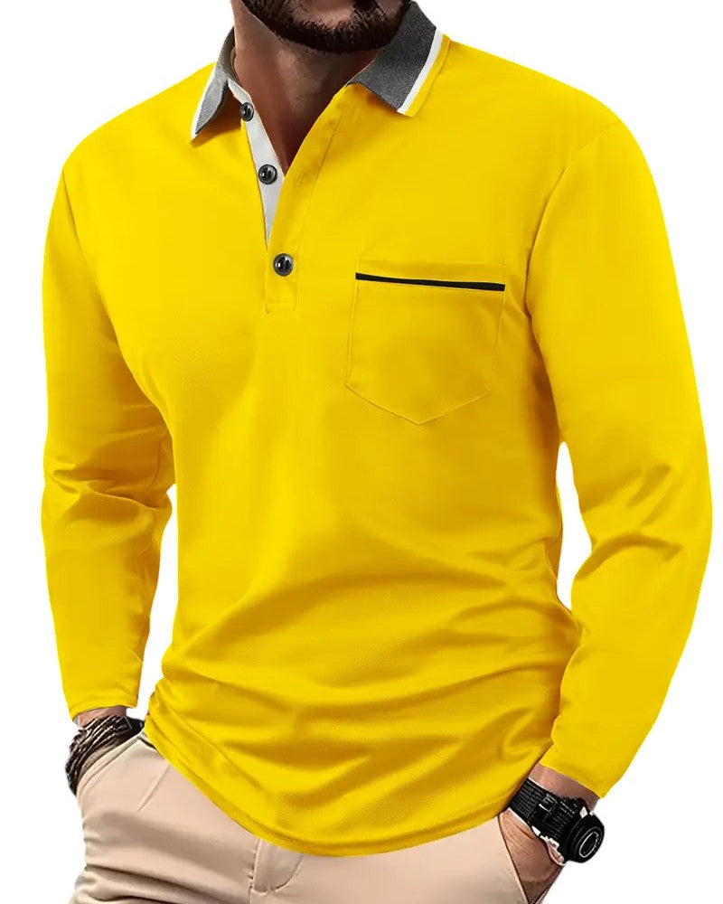 VALENTINI™ | Polo a maniche lunghe classico