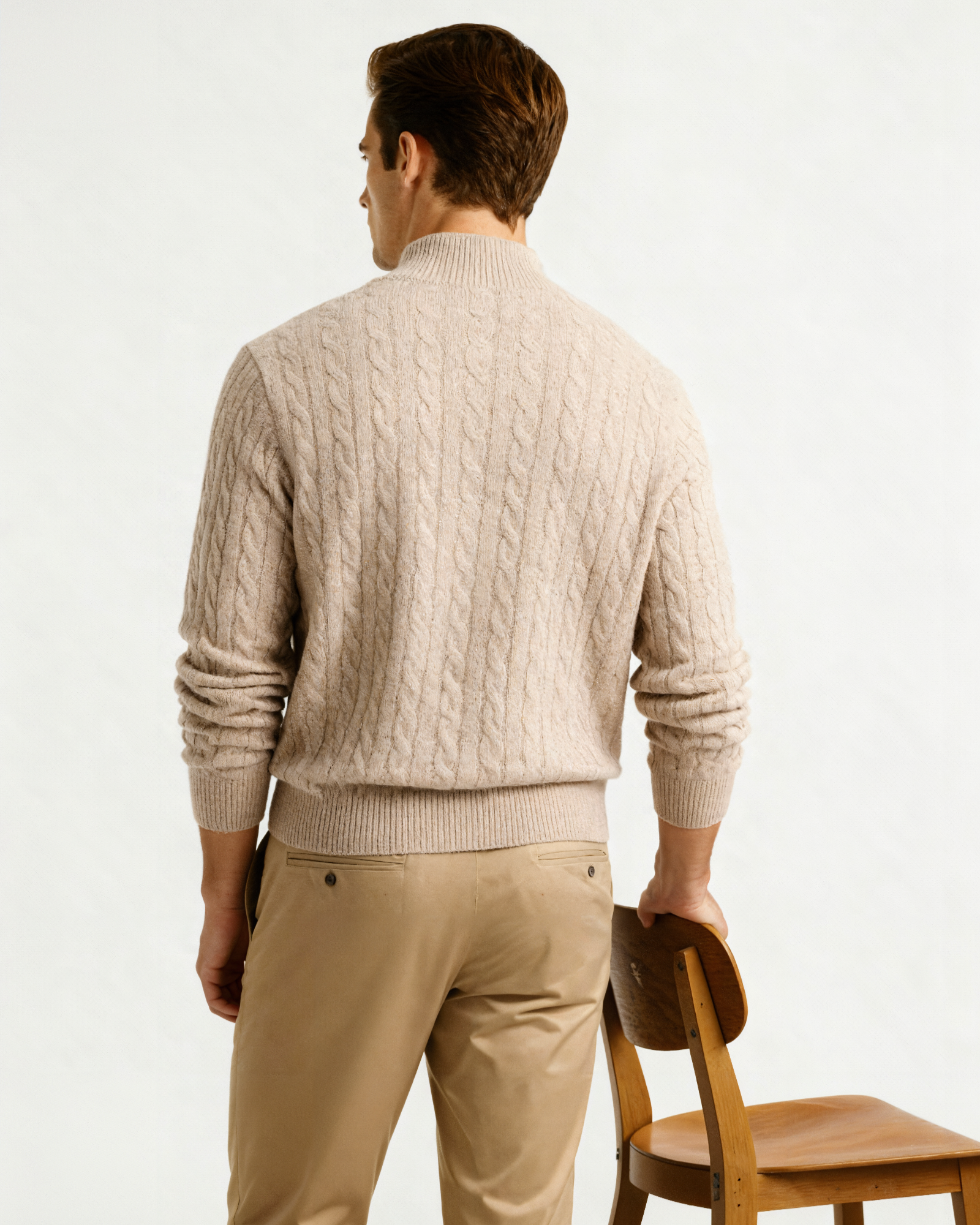 VALENTINI™ | CARDIGAN CON ZIP A METÀ
