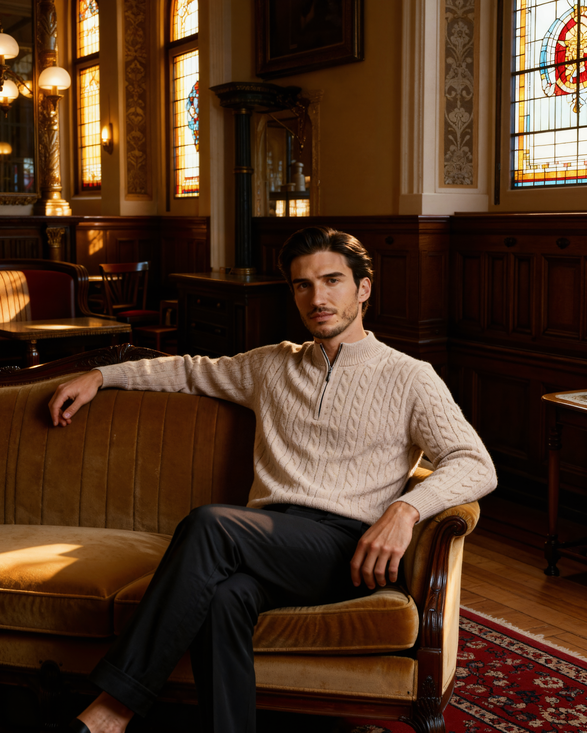 VALENTINI™ | CARDIGAN CON ZIP A METÀ