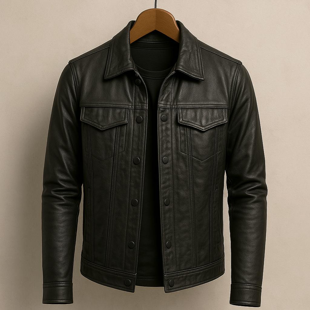 VALENTINI™ | Giacca in pelle da uomo Modern Rider