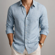 VALENTINI™ | Camicia leggera in misto cotone e lino