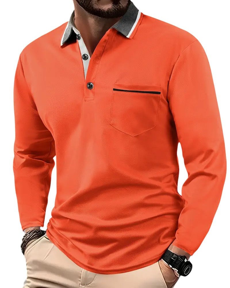 VALENTINI™ | Polo a maniche lunghe classico