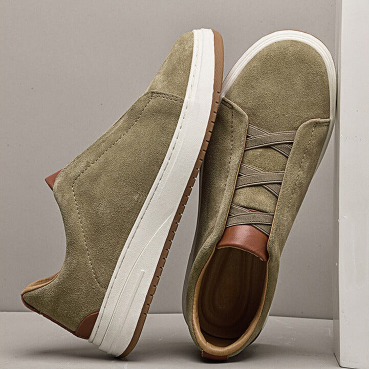 VALENTINI™ | SCARPE SLIP-ON DA UOMO IN CAMOSCIO