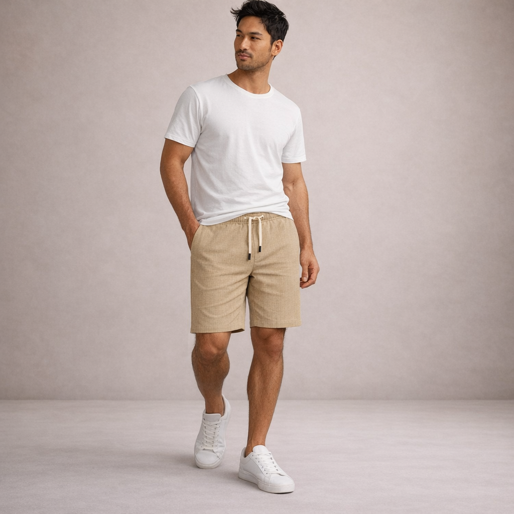 VALENTINI™ | Pantaloncini in lino casual