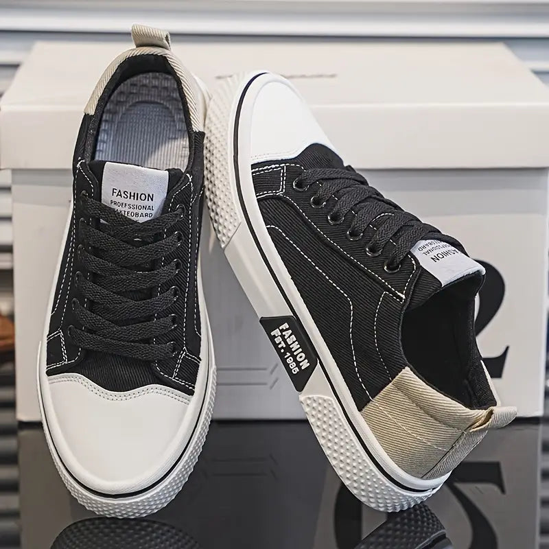 VALENTINI™ | Scarpe da ginnastica in tela a profilo basso
