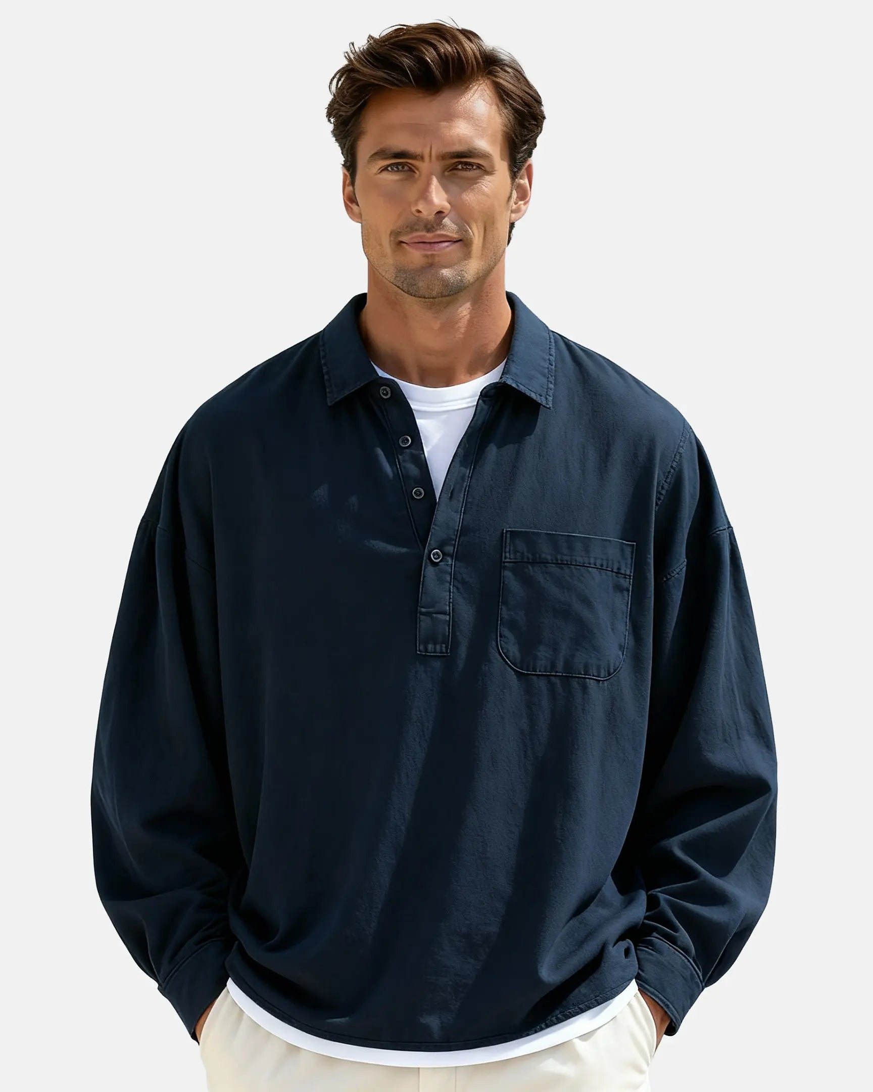 VALENTINI™ | Camicia in cotone e lino