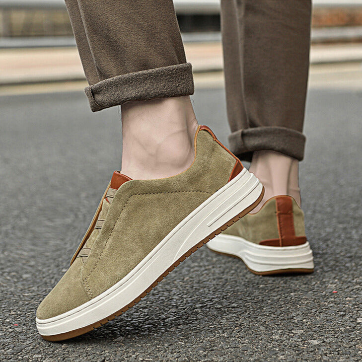 VALENTINI™ | SCARPE SLIP-ON DA UOMO IN CAMOSCIO