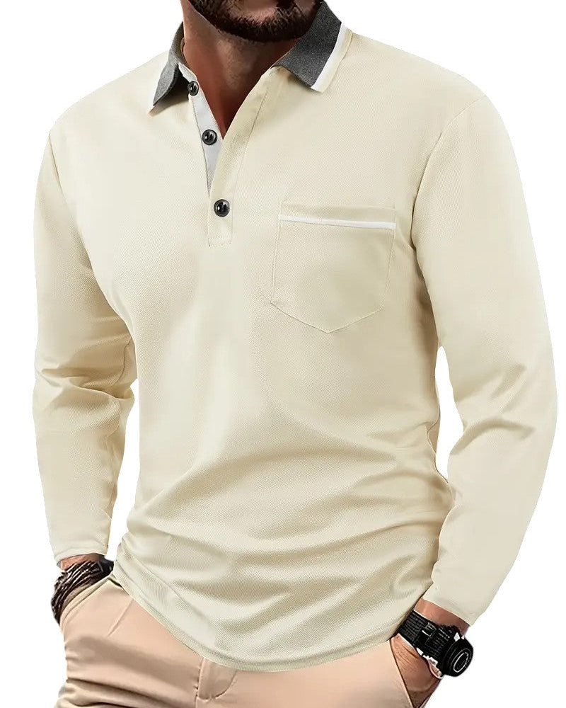 VALENTINI™ | Polo a maniche lunghe classico