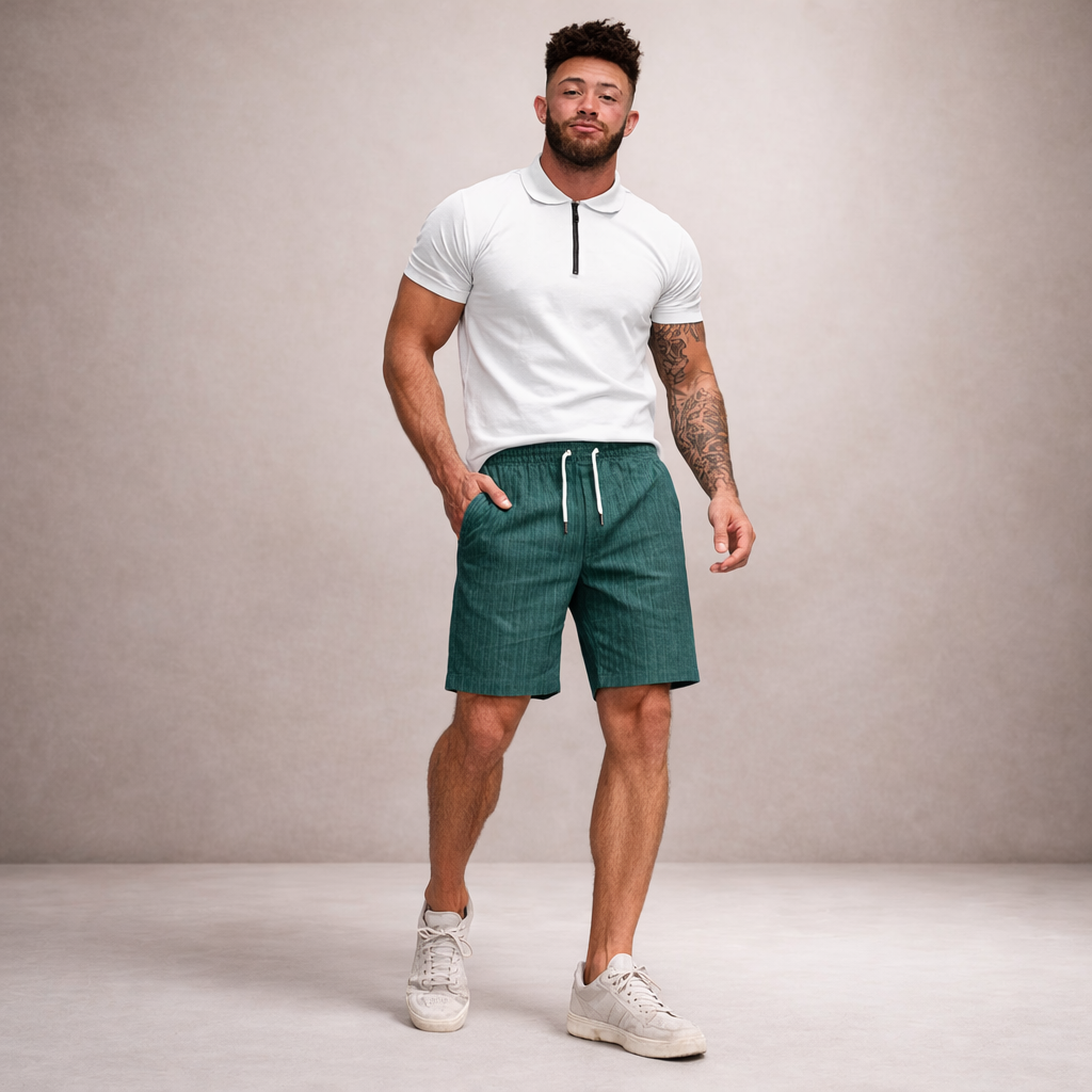 VALENTINI™ | Pantaloncini in lino casual