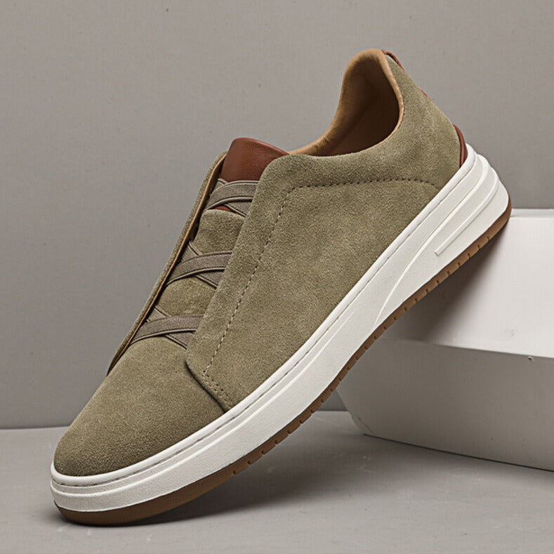 VALENTINI™ | SCARPE SLIP-ON DA UOMO IN CAMOSCIO