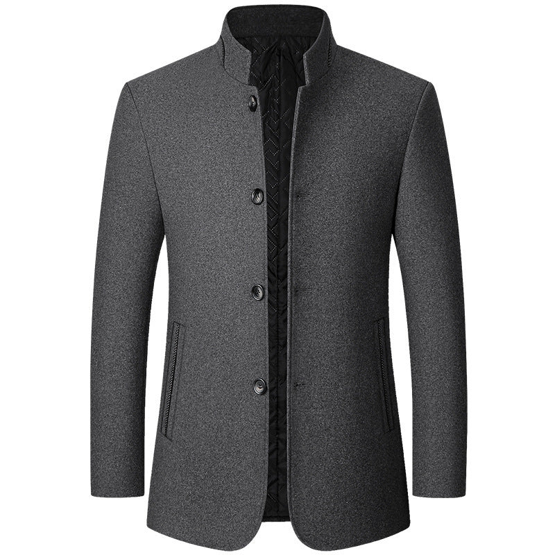 VALENTINI™ | Cappotto lungo in lana al tatto per uomo