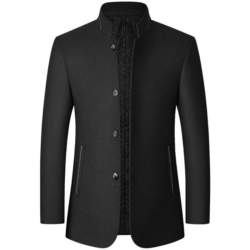 VALENTINI™ | Cappotto lungo in lana al tatto per uomo