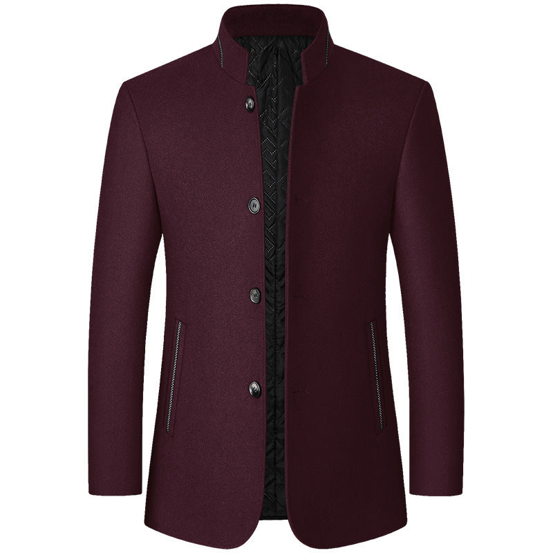 VALENTINI™ | Cappotto lungo in lana al tatto per uomo