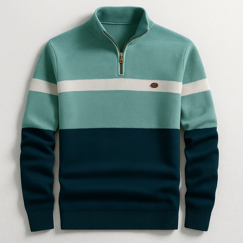 VALENTINI™ | Maglia a maniche lunghe con collo a zip