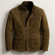 VALENTINI™ | Giacca da uomo in camoscio con zip