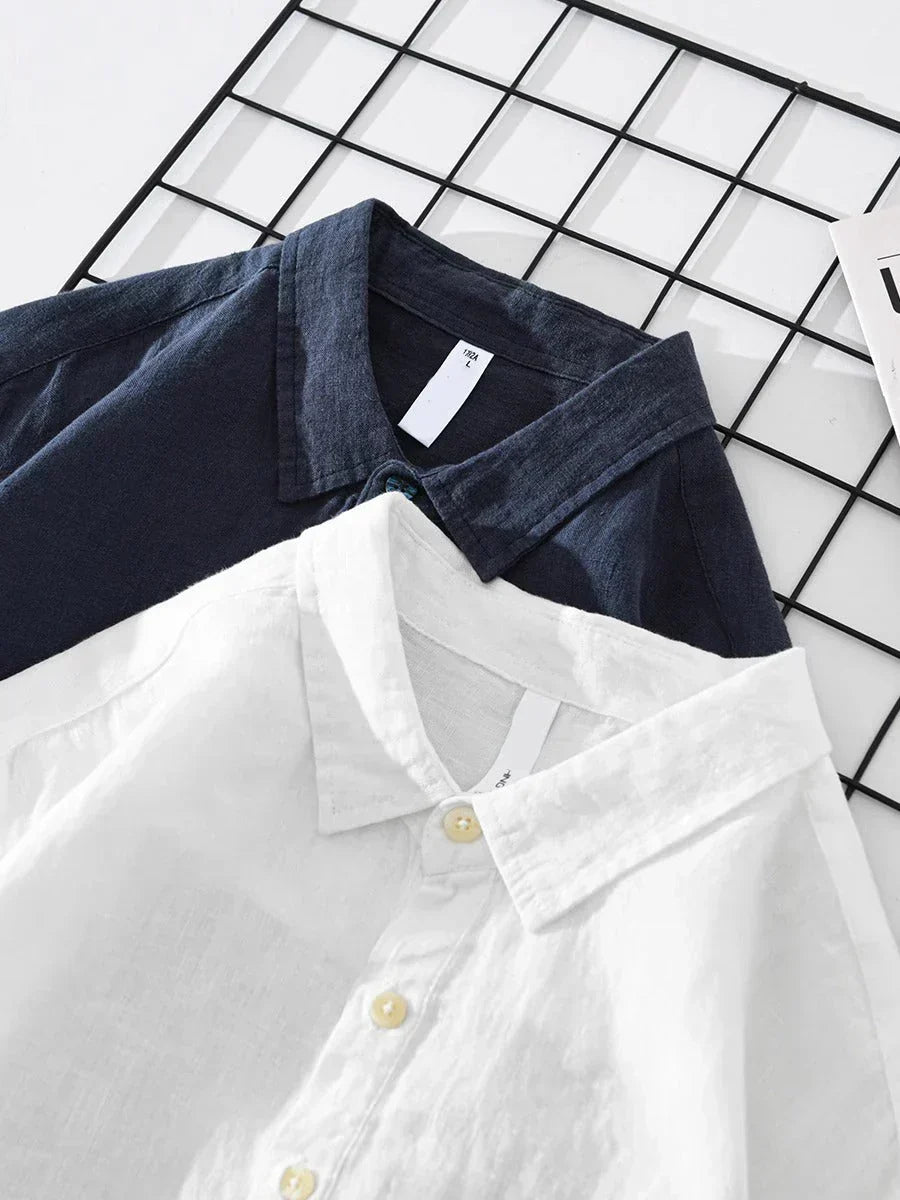 VALENTINI™ | Camicia in cotone e lino