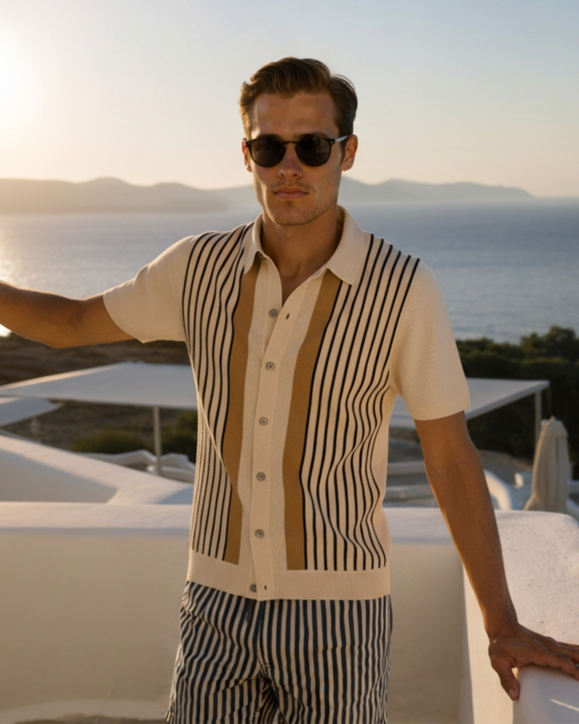 VALENTINI™ | POLO A RIGHE IN MAGLIA
