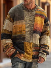 VALENTINI™ | Maglione con stampa astratta