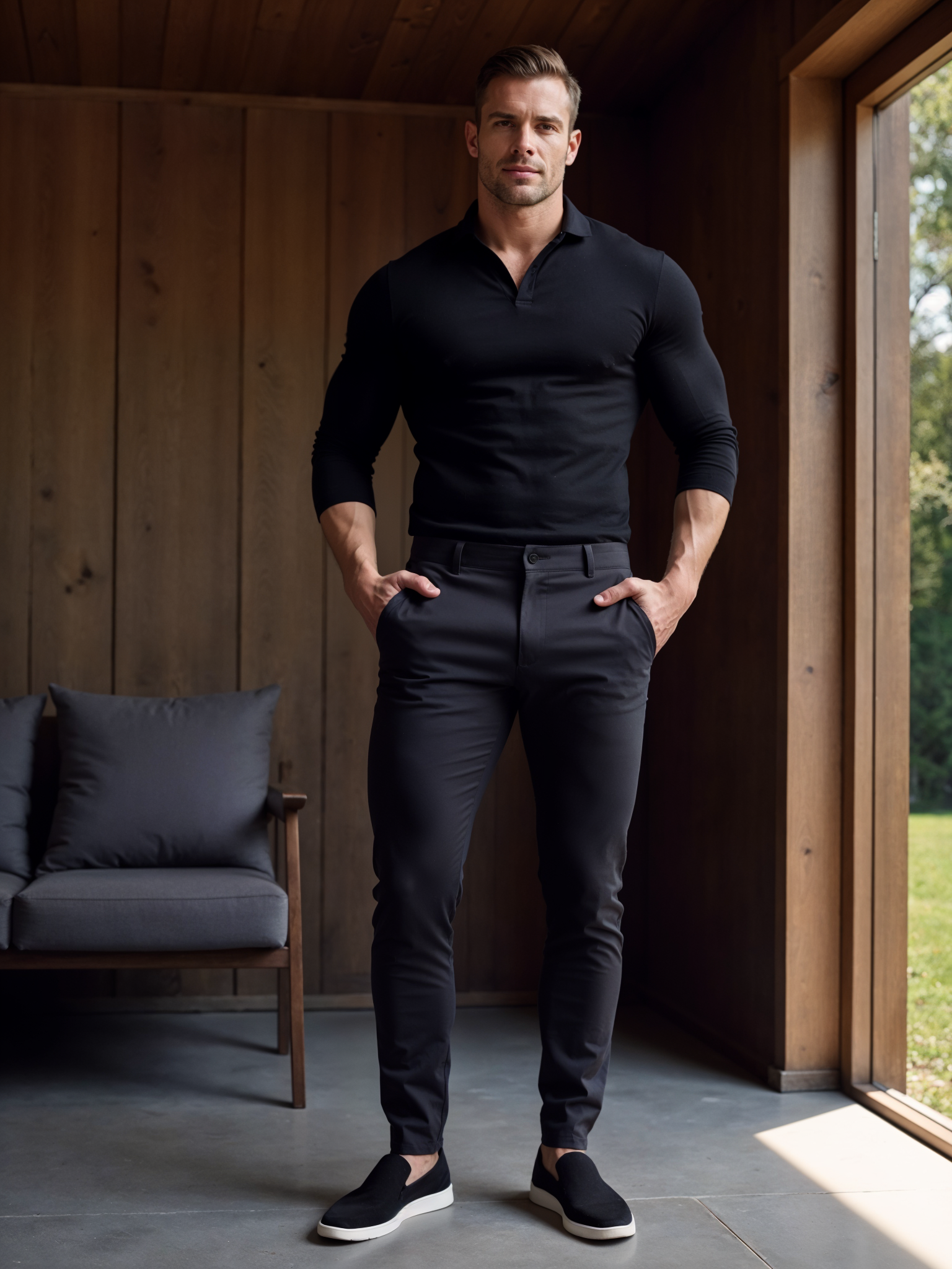 VALENTINI™ | Chinos slim elasticizzati da uomo
